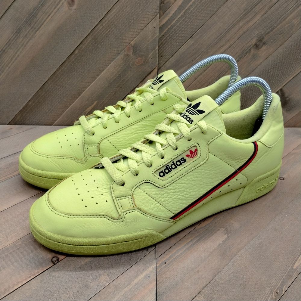 Adidas Continental 80 Semi Frozen Yellow‎ Fashion Sneakers Mens Size 10 Shoes